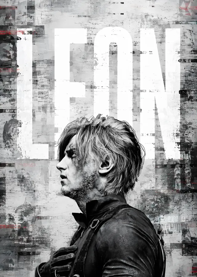 Leon S. Kennedy - Resident Evil metal tablo