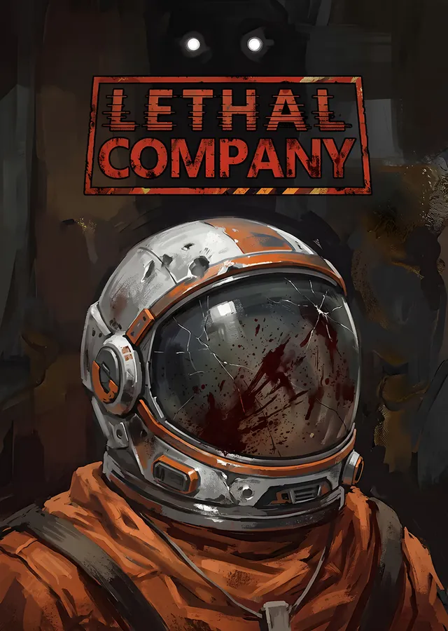 Lethal Company: Kanlı Astronot Kaskı metal tablo