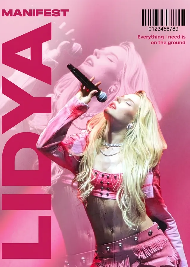 Lidya Pınar: Pembe Manifest Posteri metal tablo