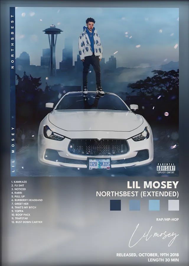 Lil Mosey: Northsbest metal tablo