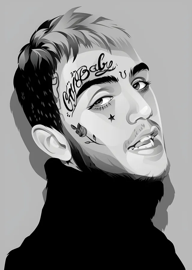 Lil Peep - Crybaby metal tablo