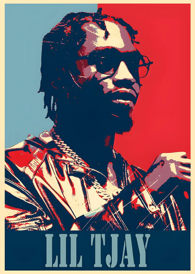 Lil Tjay - Pop Art metal tablo