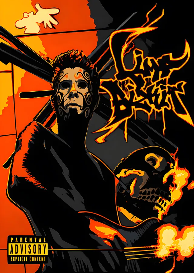 Limp Bizkit: Alev ve Kuru Kafa metal tablo