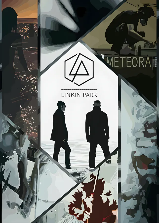 Linkin Park - Meteora Kolaj metal tablo