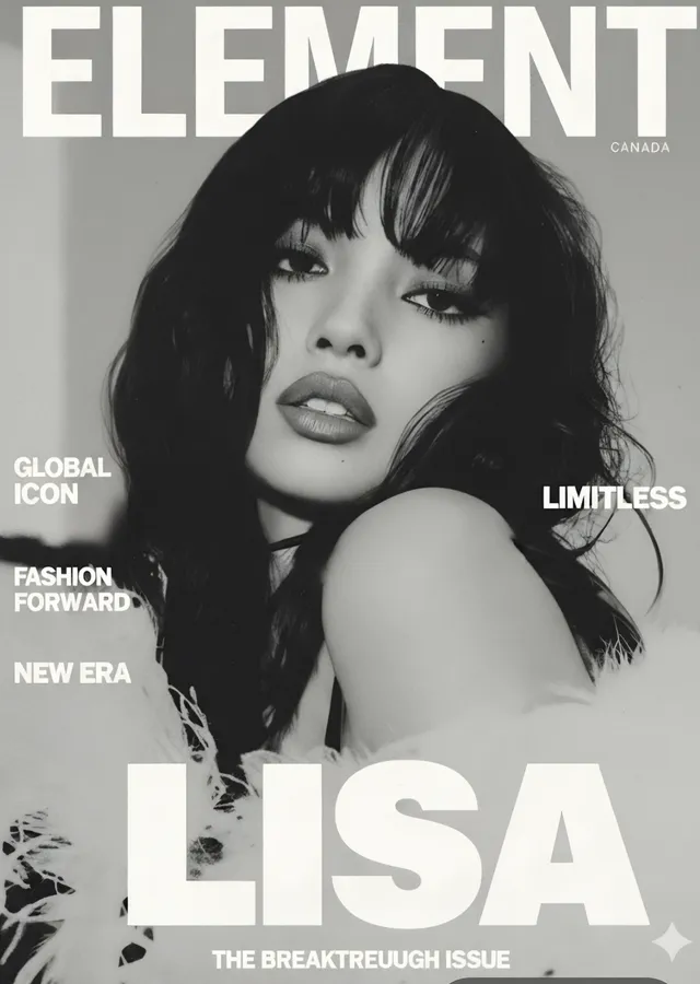 Lisa: Element Dergi Kapağı metal tablo