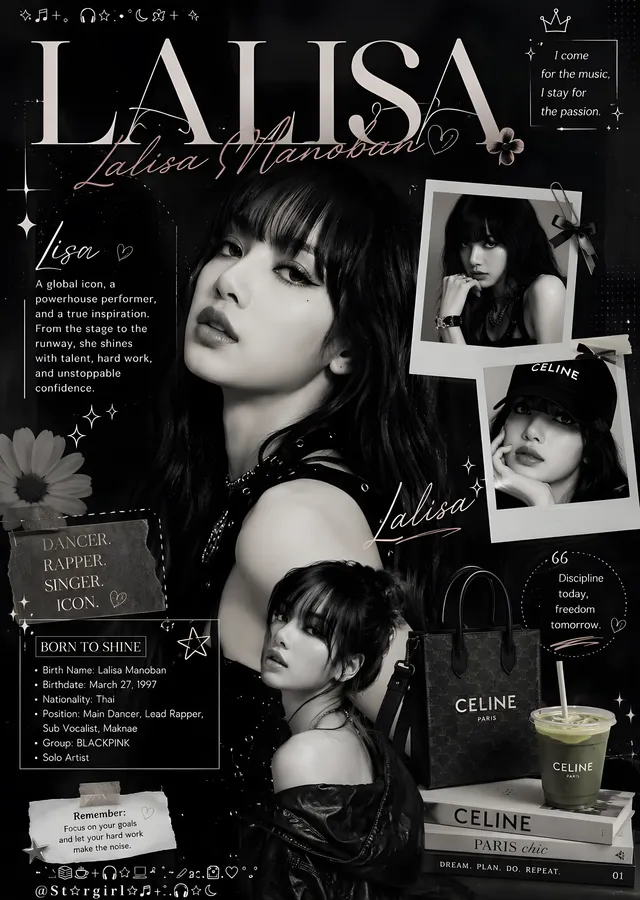 Lisa - Lalisa Kolajı metal tablo