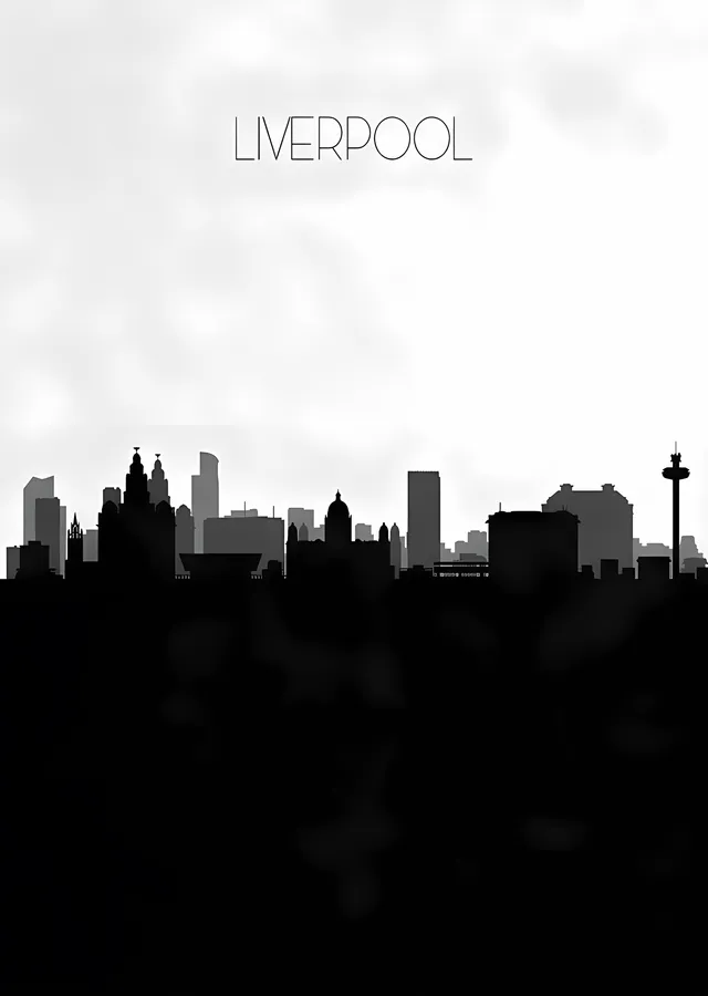 Liverpool Silueti metal tablo