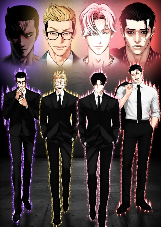 Lookism - Güçlü Karakterler metal tablo