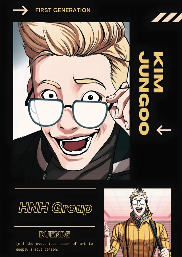 Lookism - Kim Jungoo metal tablo