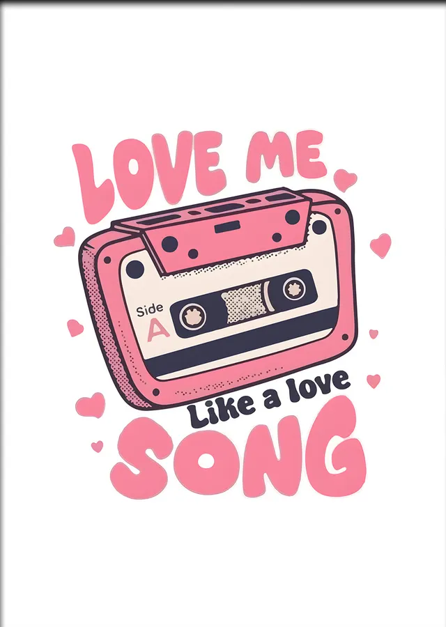 Love Me Like a Love Song Kaset metal tablo