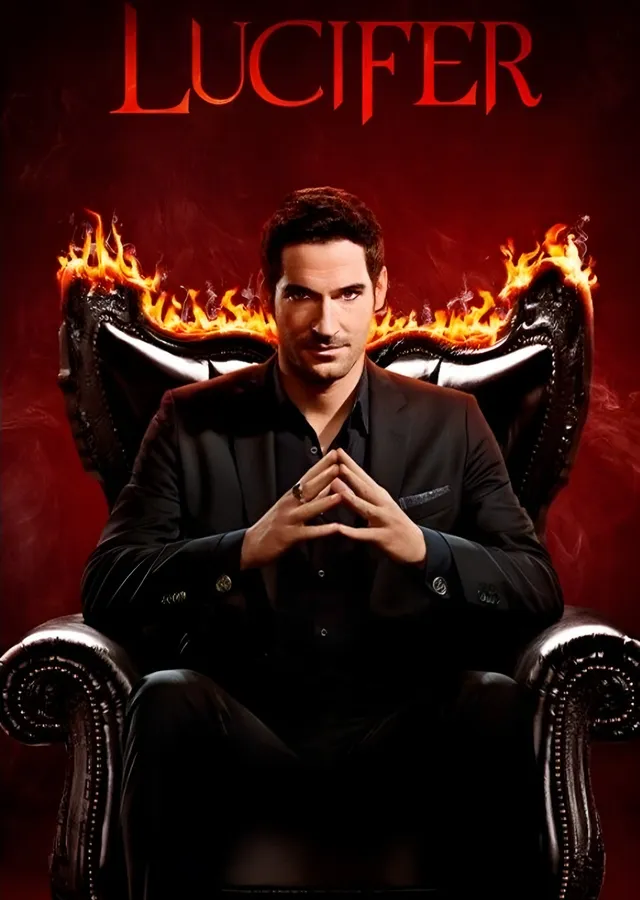 Lucifer: Alevli Koltukta Morningstar metal tablo