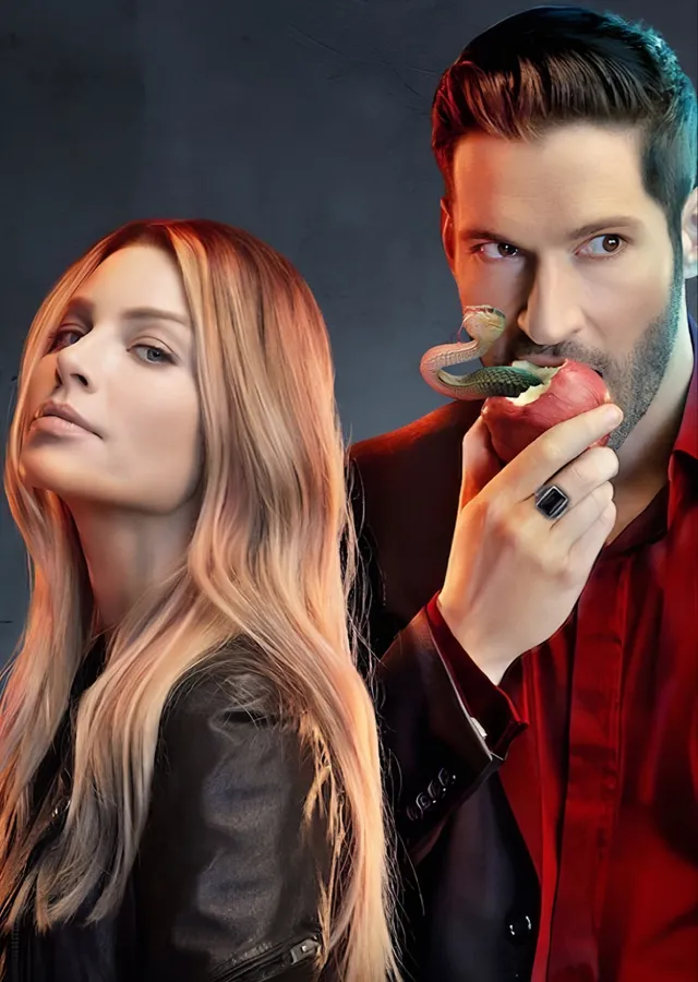 Lucifer: Elma ve Çilek metal tablo