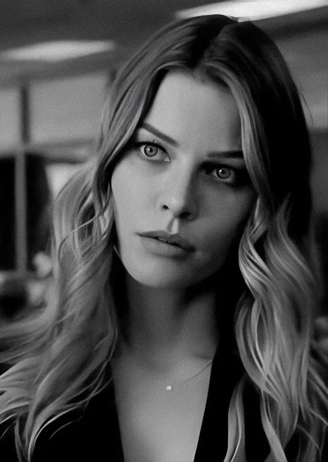 Lucifer: Siyah Beyaz Chloe Decker metal tablo