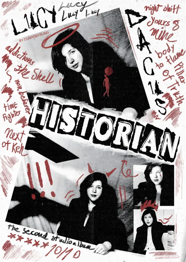 Lucy Dacus - Historian Kolaj Afişi metal tablo