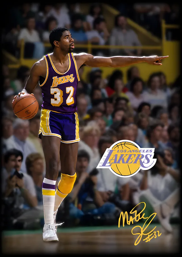 Magic Johnson - Saha Görüşü metal tablo