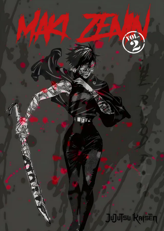 Maki Zenin - Cilt 2 Kapağı metal tablo