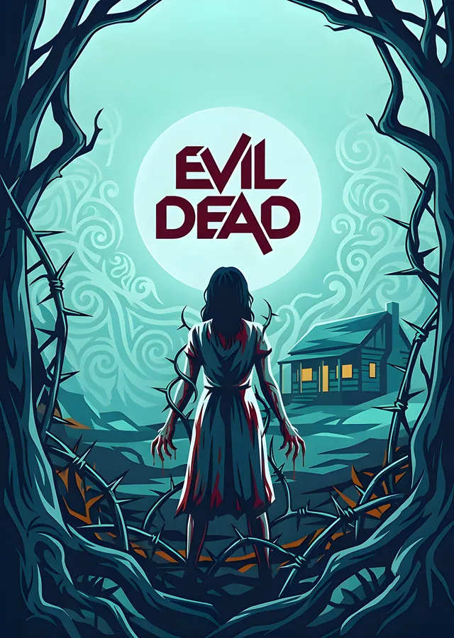 Evil Dead - Ormandaki Kulübe metal tablo