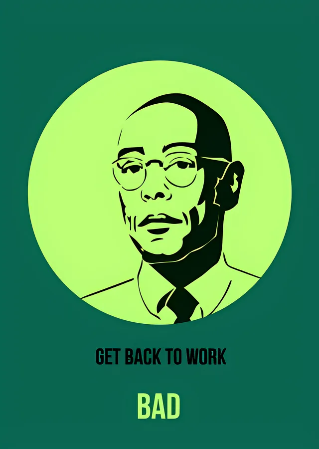 Breaking Bad: Gus Fring Get Back to Work metal tablo