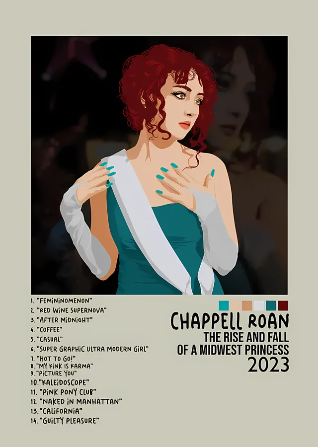 Chappell Roan - The Rise and Fall of a Midwest Princess metal tablo
