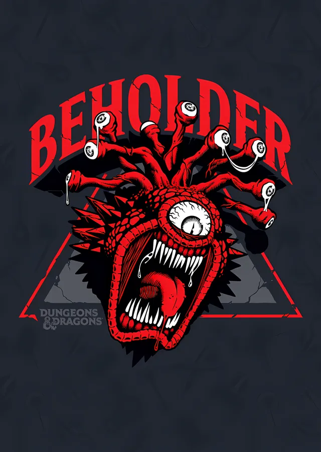 Beholder - Kırmızı Canavar Amblemi metal tablo