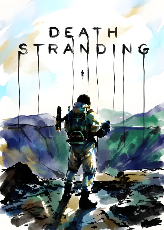 Death Stranding - Suluboya Yolculuk metal tablo