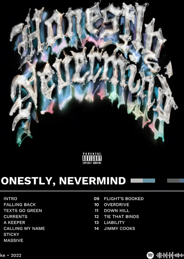 Drake - Honestly, Nevermind metal tablo