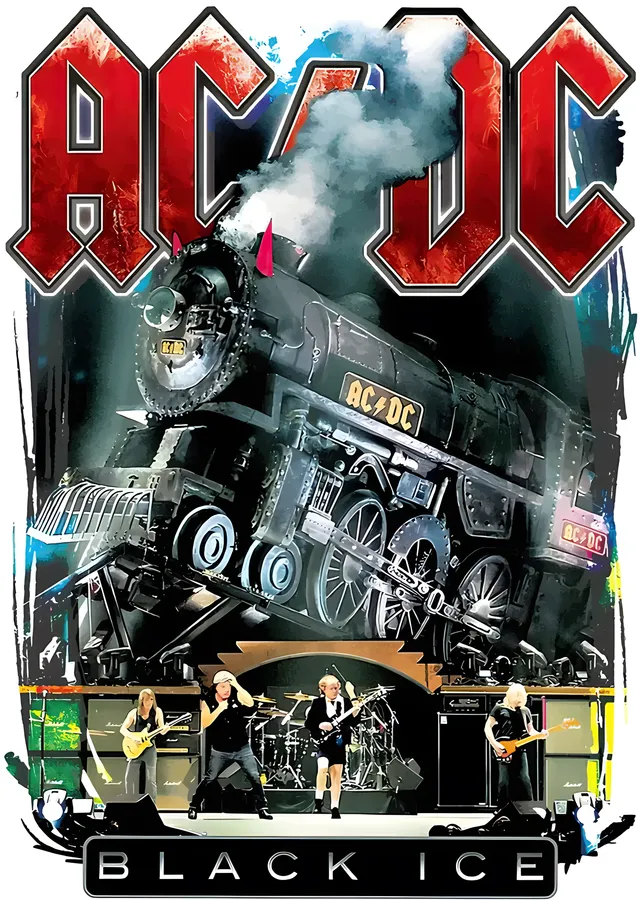 AC/DC - Black Ice Lokomotifi metal tablo