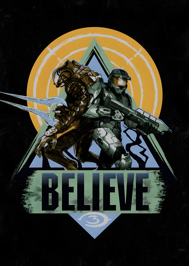 Halo - Believe metal tablo