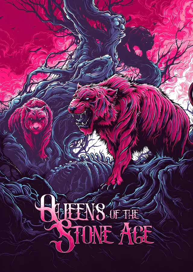 Queens of the Stone Age - Kızıl Ayılar metal tablo