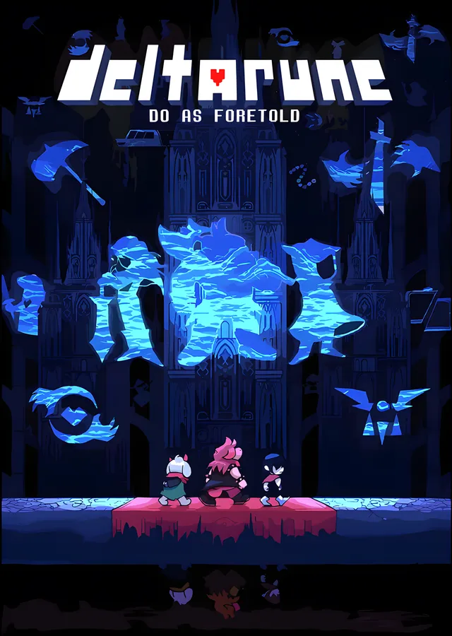 Deltarune - Do As Foretold metal tablo