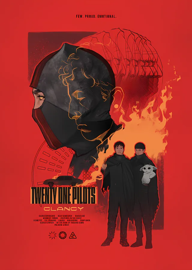 Twenty One Pilots - Clancy Afişi metal tablo
