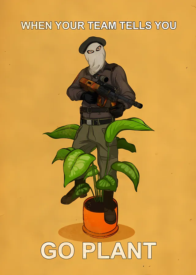 Counter-Strike - Go Plant Esprisi metal tablo