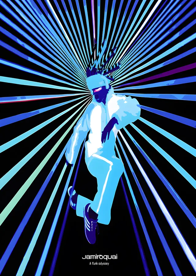 Jamiroquai - A Funk Odyssey metal tablo