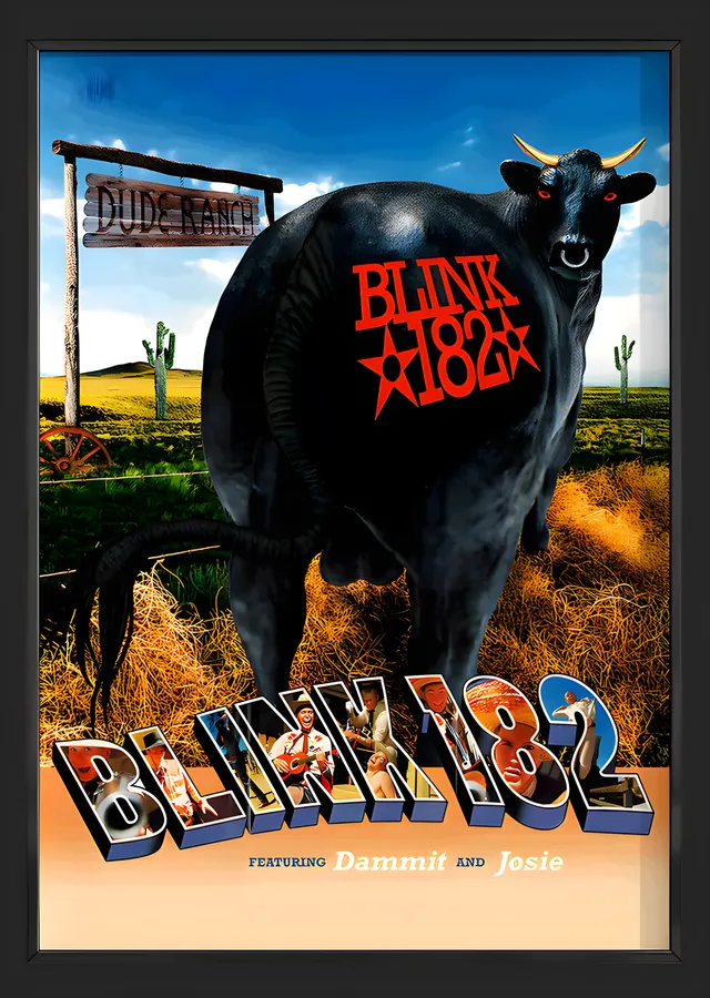 Blink-182 - Dude Ranch Boğası metal tablo