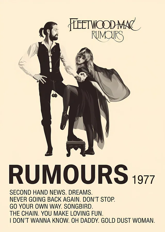 Fleetwood Mac - Rumours metal tablo