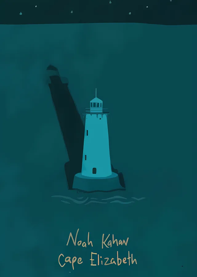 Noah Kahan - Cape Elizabeth metal tablo