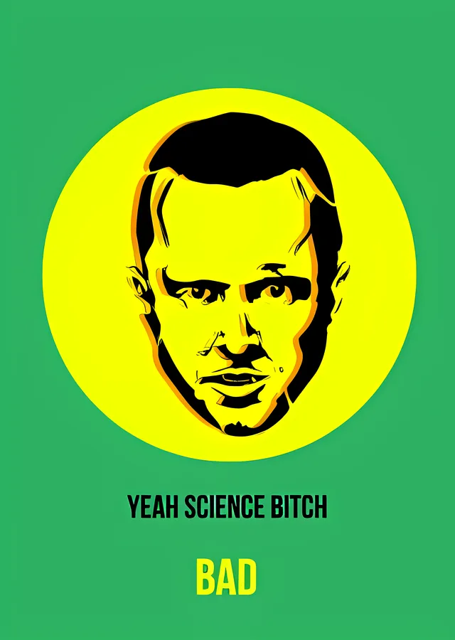 Breaking Bad: Jesse Pinkman Yeah Science metal tablo