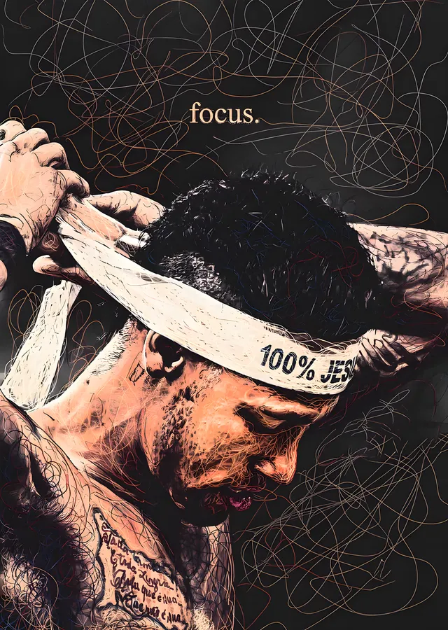 Focus - Boksör metal tablo