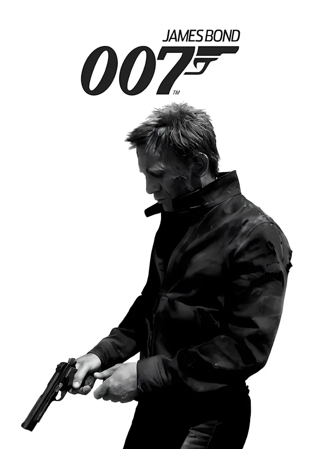 James Bond 007 metal tablo