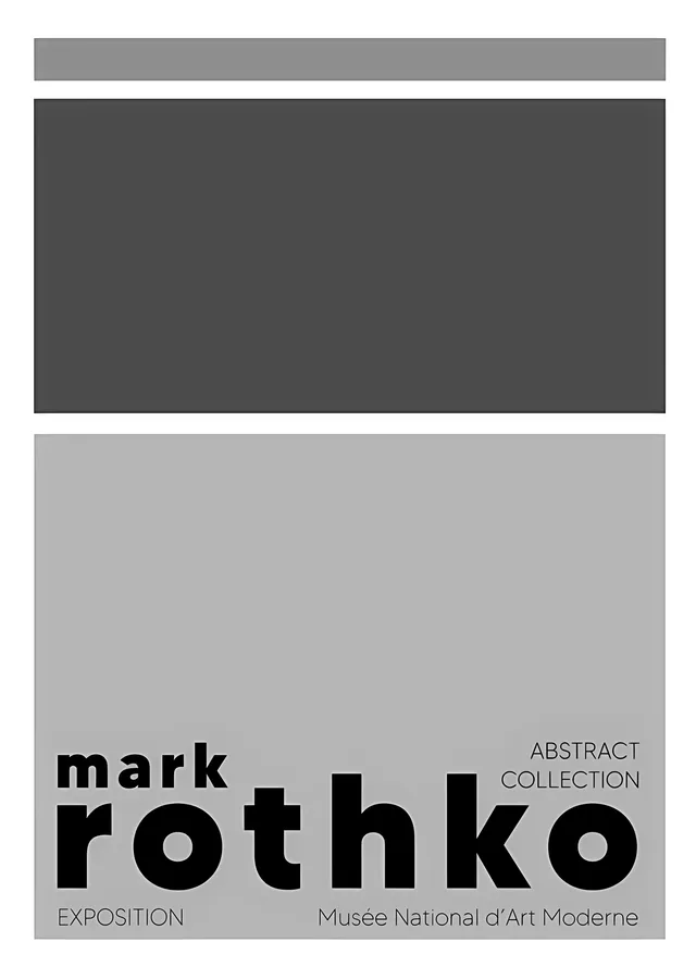 Mark Rothko - Gri Sergi Afişi metal tablo