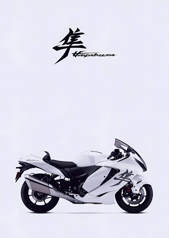 Suzuki Hayabusa - Kanji metal tablo