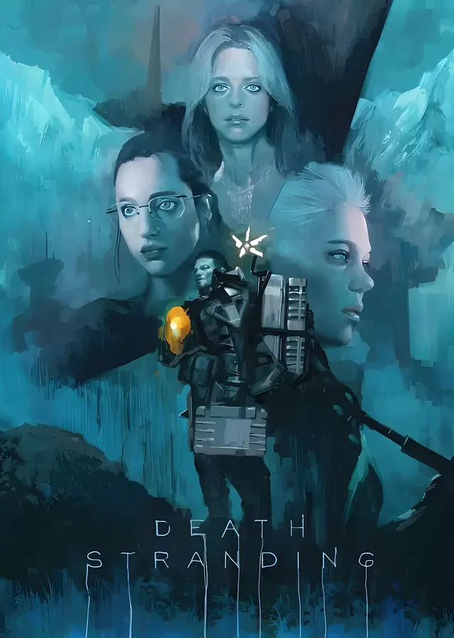 Death Stranding - Turkuaz Sisin İçinde metal tablo
