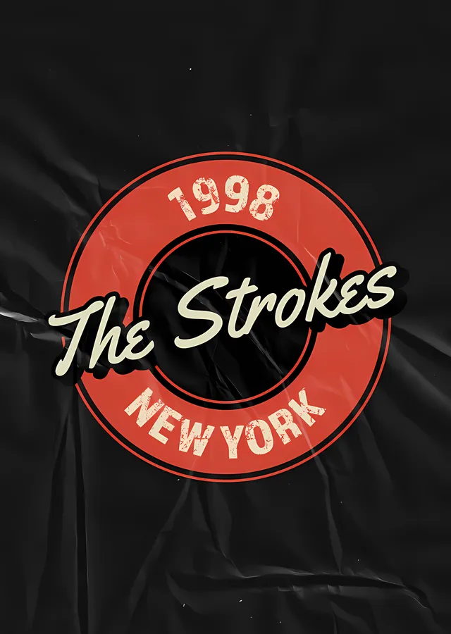The Strokes - 1998 New York Amblemi metal tablo