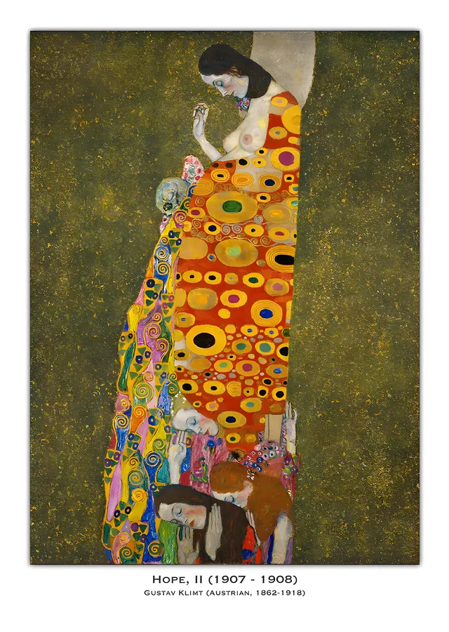 Gustav Klimt - Umut II metal tablo