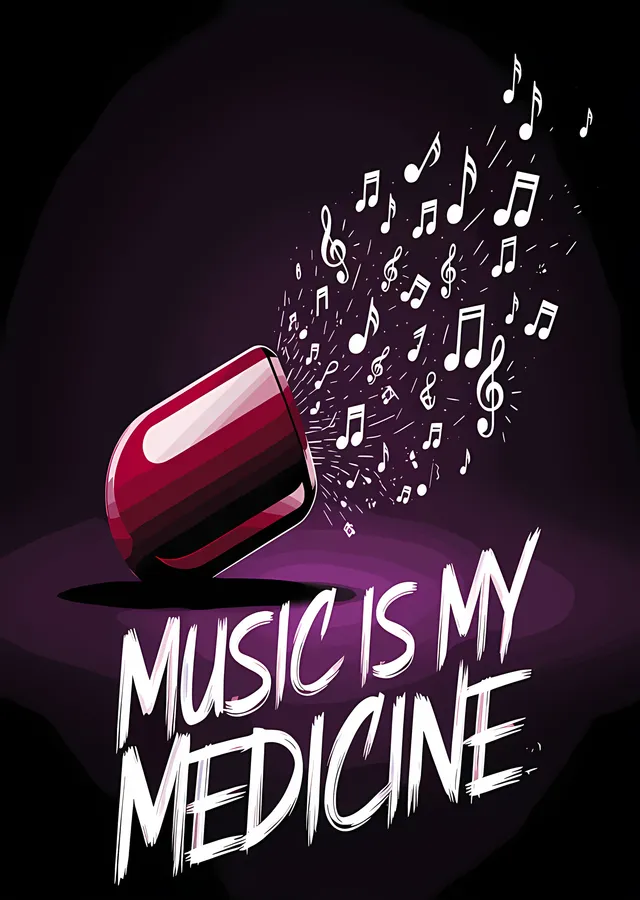Music Is My Medicine metal tablo