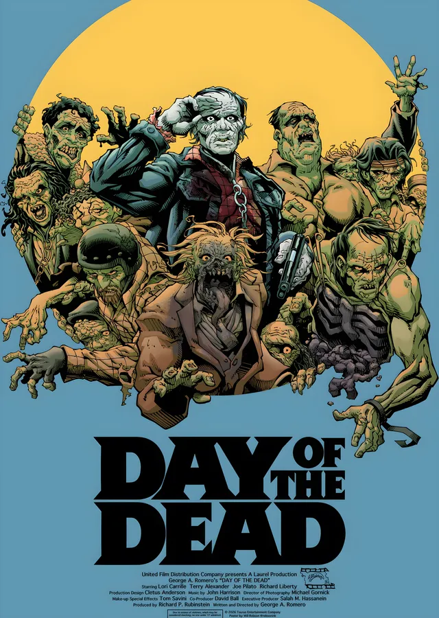 Day of the Dead - Zombi Kalabalığı metal tablo