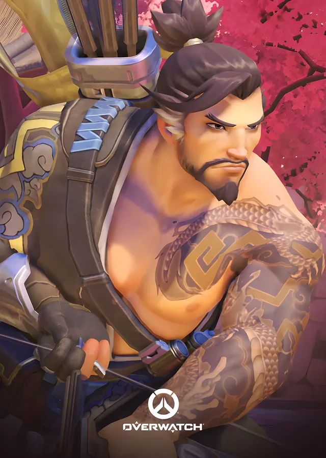 Hanzo - Overwatch metal tablo