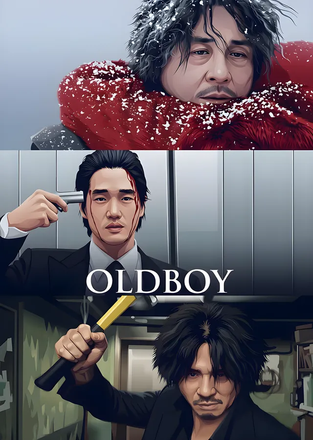 Oldboy - Koridor metal tablo