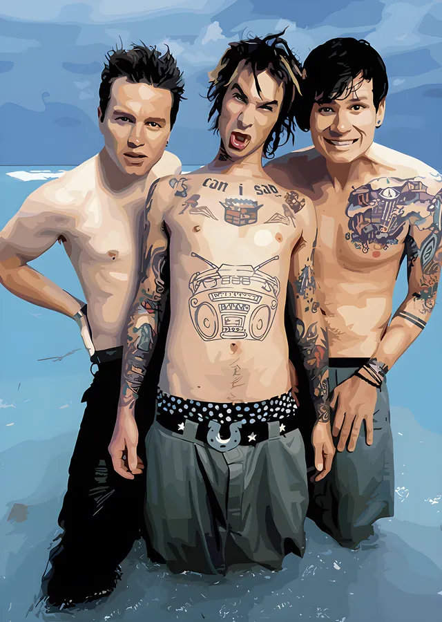 Blink-182 - Sahil Karesi metal tablo
