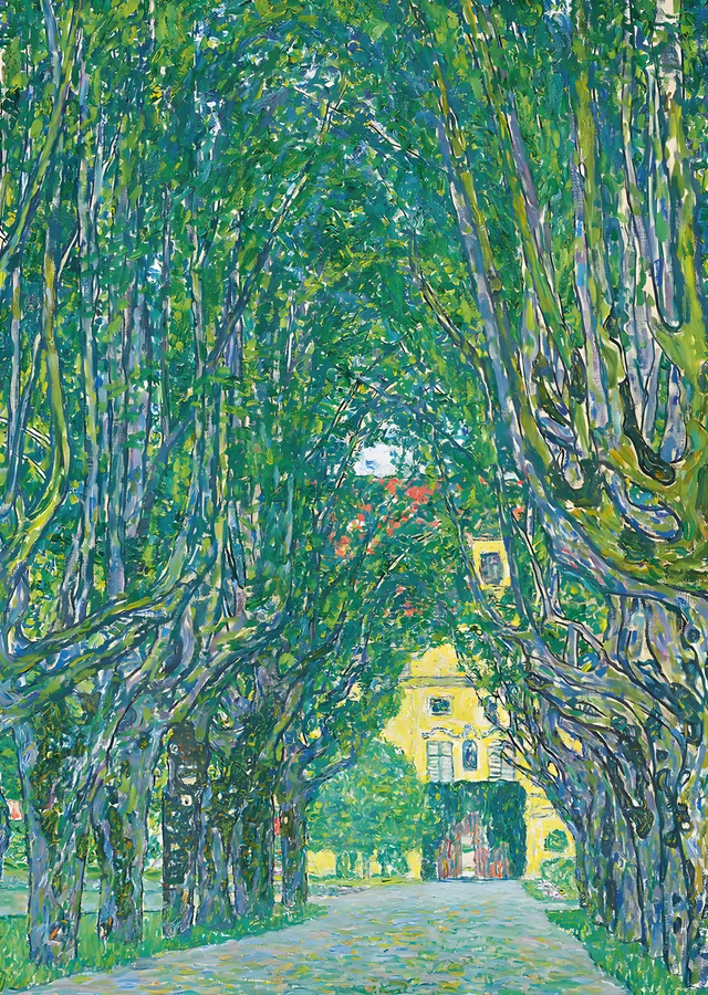Gustav Klimt - Kavak Yolu metal tablo